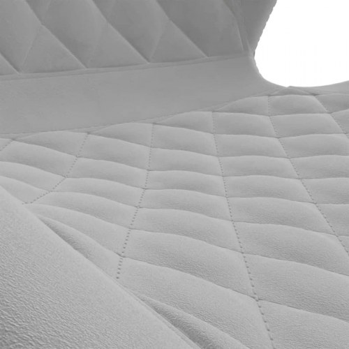 Drejelig kontorstol fløjl lysegrå