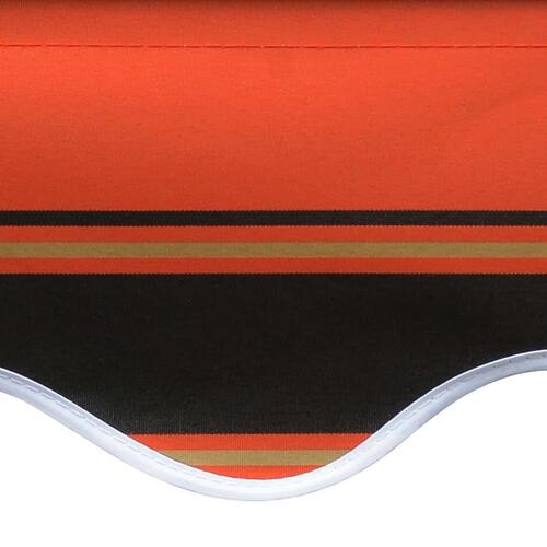 Markisedug 300x250 cm kanvas orange og brun