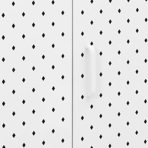 Skænk 105x35x75 cm stål hvid