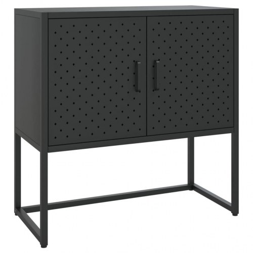 Skænk i stål - 75 × 35 × 75 cm, sort