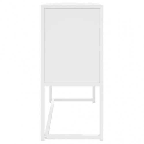 Skænk i stål og glas 75 x 35 x 75 cm hvid