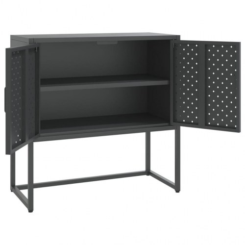 Skænk 75×35×75 cm i stål - antracitgrå
