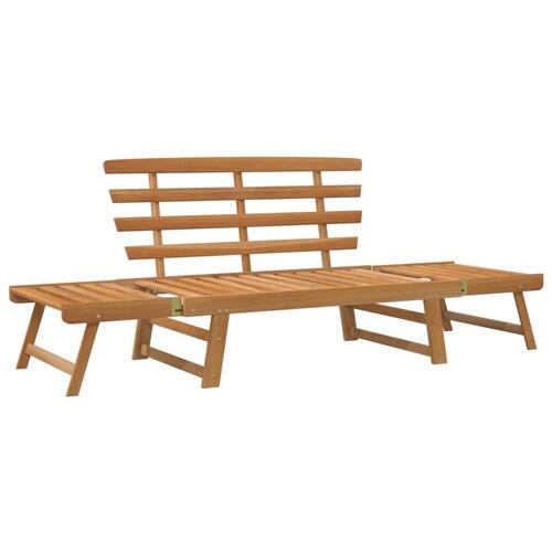 Havebænk 2-i-1 190 cm massivt akacietræ