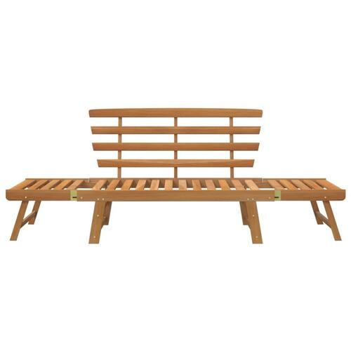 Havebænk 2-i-1 190 cm massivt akacietræ