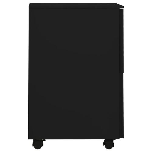 Mobilt arkivskab 39x45x67 cm stål sort