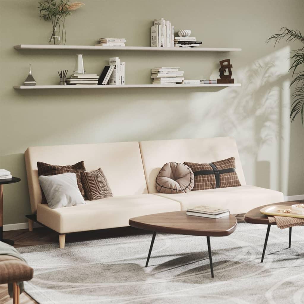 2-personers sovesofa stof cremefarvet
