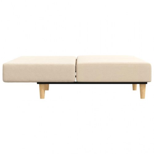 2-personers sovesofa stof cremefarvet