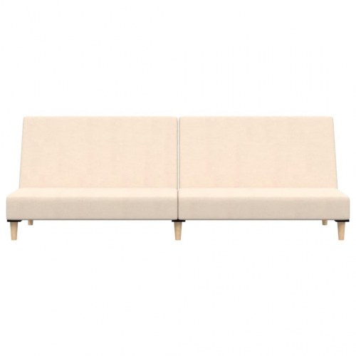 2-personers sovesofa stof cremefarvet