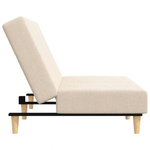 2-personers sovesofa stof cremefarvet