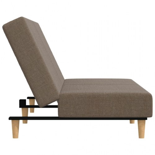 2-personers sovesofa stof gråbrun