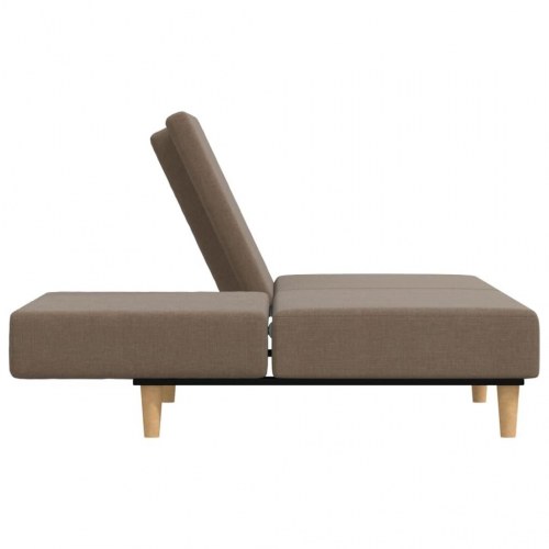 2-personers sovesofa stof gråbrun