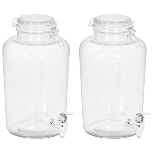 Drikkevaredispensere 2 stk. 4000 ml glas