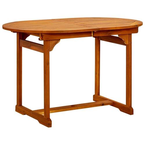Havebord (120-170)x80x75 cm massivt akacietræ