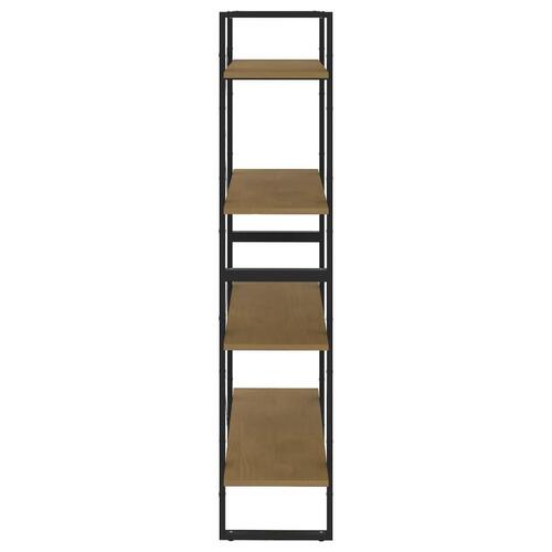 Bogreol 80x30x140 cm 4 hylder massivt fyrretræ