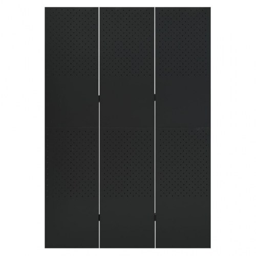 3-panels rumdeler 120 x 180 cm - sort