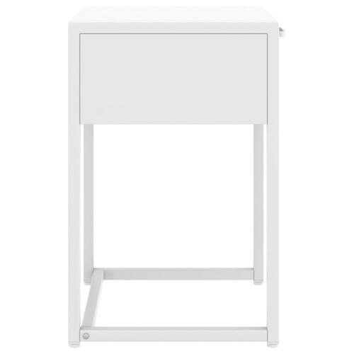 Natbord 38x35x54 cm stål hvid