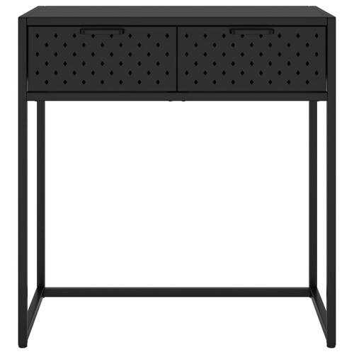 Konsolbord 72x35x75 cm stål sort