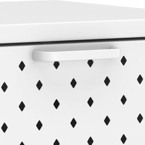 Konsolbord 72x35x75 cm stål hvid
