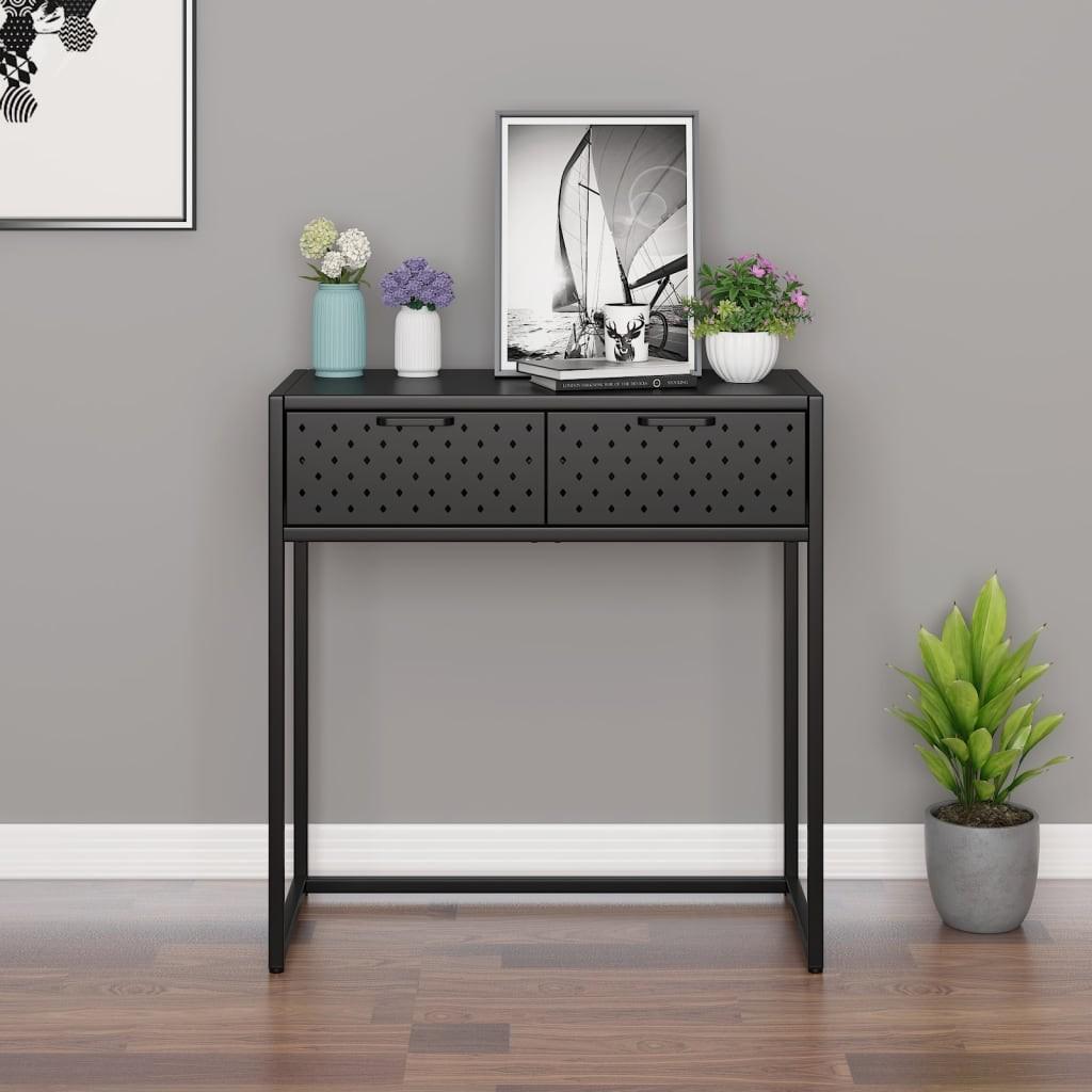 Konsolbord 72x35x75 cm stål antracitgrå