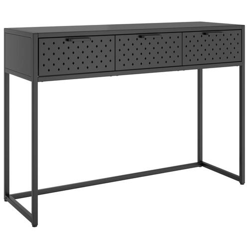 Konsolbord 106x35x75 cm stål antracitgrå