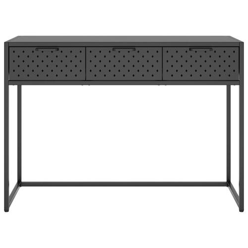 Konsolbord 106x35x75 cm stål antracitgrå