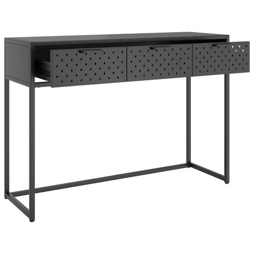Konsolbord 106x35x75 cm stål antracitgrå