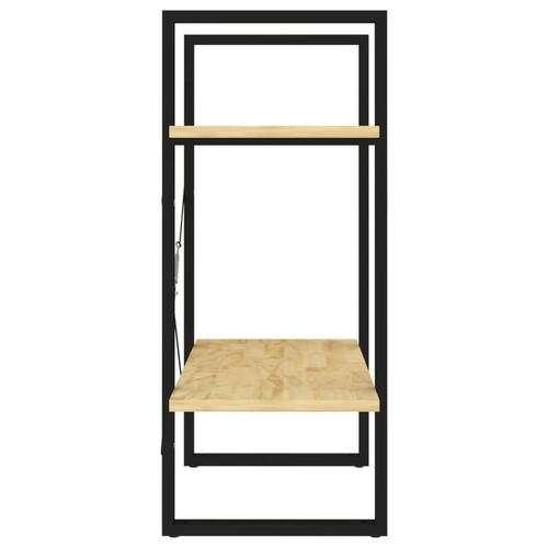 Bogreol 60x30x70 cm 2 hylder massivt fyrretræ