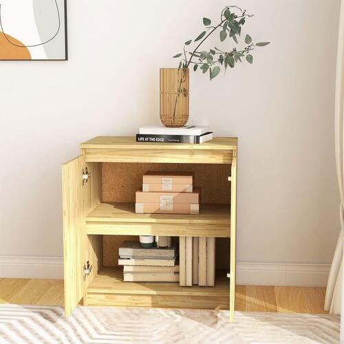 Skab 60x36x65 cm massivt fyrretræ