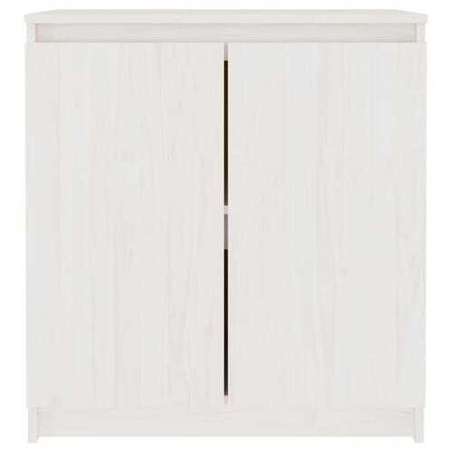 Skab 60x36x65 cm massivt fyrretræ hvid