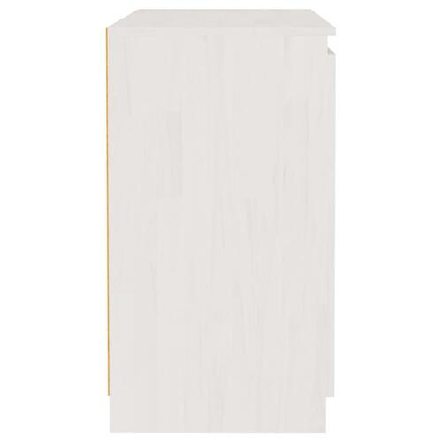 Skab 60x36x65 cm massivt fyrretræ hvid