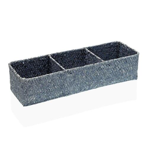 Multibrug kurv Versa Blå Tang (12 x 8 x 36 cm)