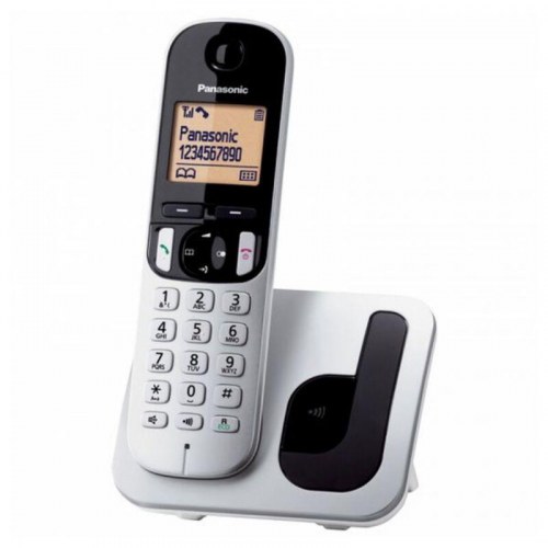 Panasonic KX-TGC210 trådløs DECT-telefon - sølvfarvet