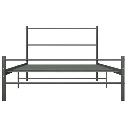 Sengestel 100 x 200 cm metal grå