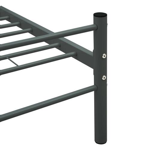 Sengestel 100 x 200 cm metal grå