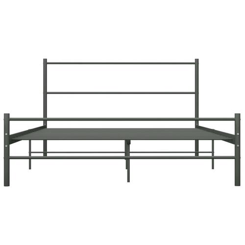 Sengestel 120 x 200 cm metal grå