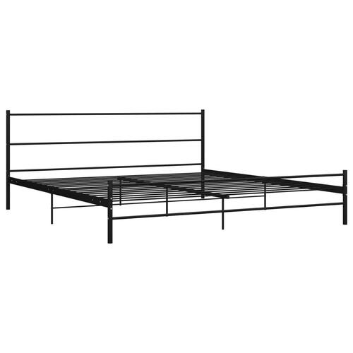 Sengestel 180 x 200 cm metal sort