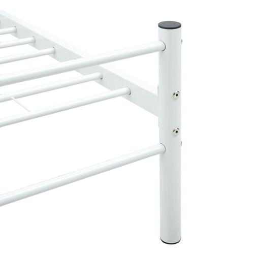 Sengestel 140 x 200 cm metal hvid