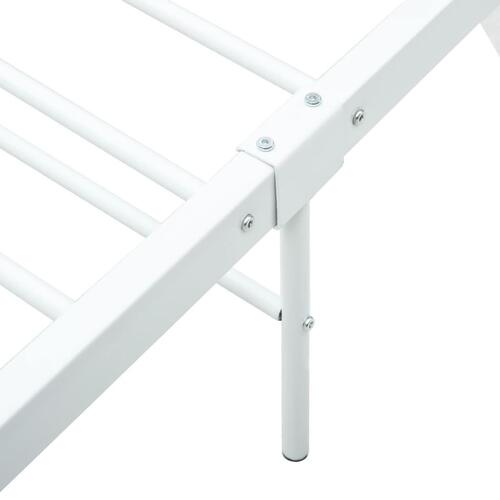 Sengestel 140 x 200 cm metal hvid