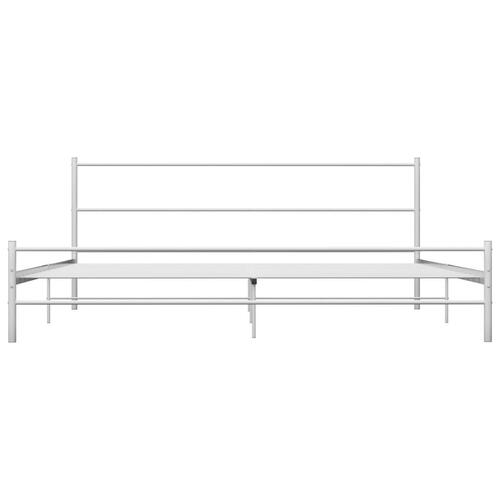 Sengestel 180 x 200 cm metal hvid