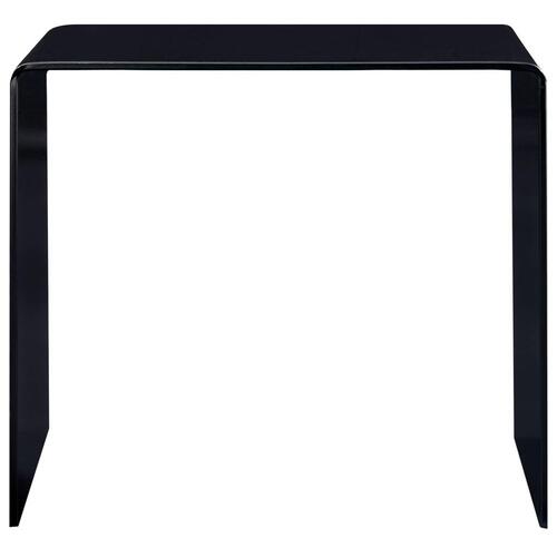 Sofabord 50 x 50 x 45 cm hærdet glas transparent