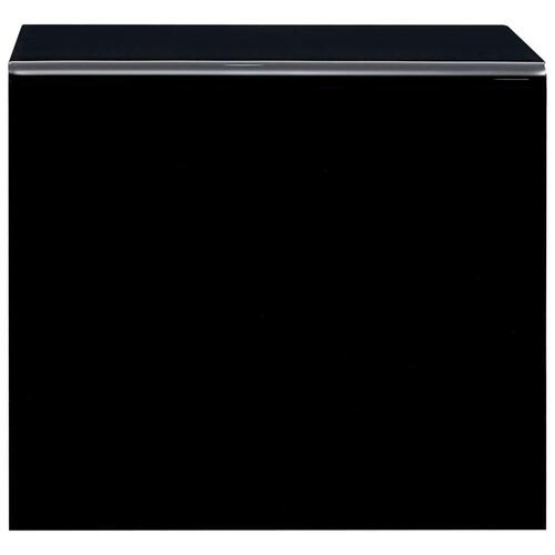 Sofabord 50 x 50 x 45 cm hærdet glas transparent