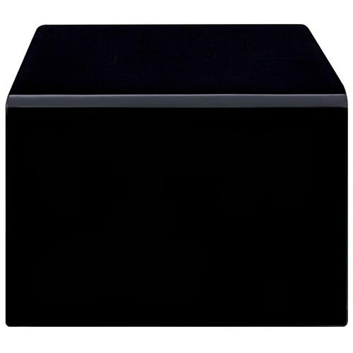 Sofabord 98 x 45 x 31 cm hærdet glas sort