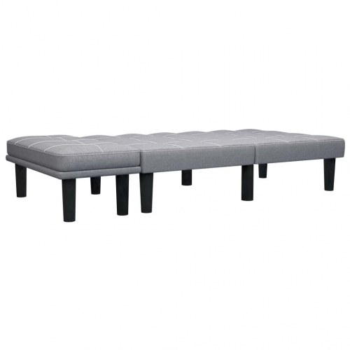 2-personers sofa stof lysegrå