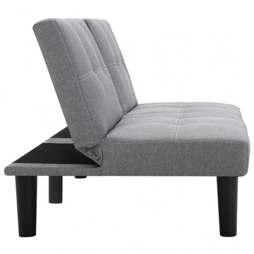 2-personers sofa stof lysegrå