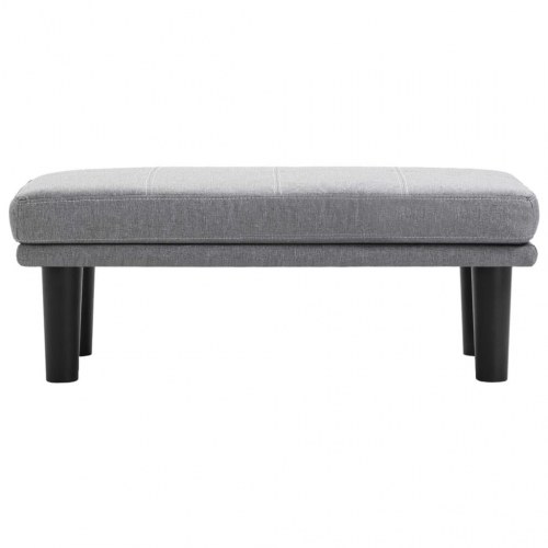 2-personers sofa stof lysegrå