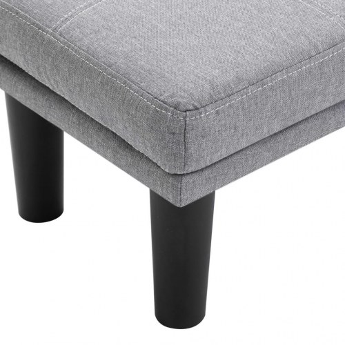 2-personers sofa stof lysegrå