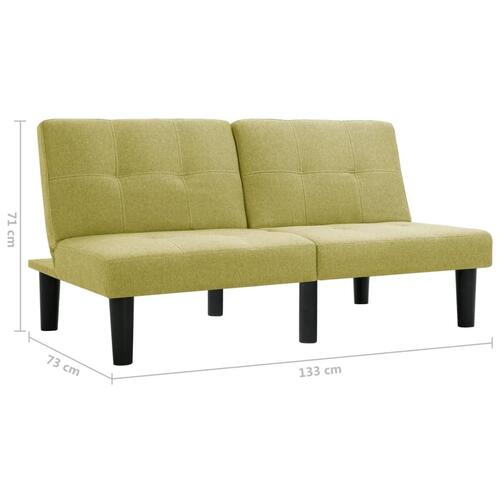 2-personers sofa stof grøn