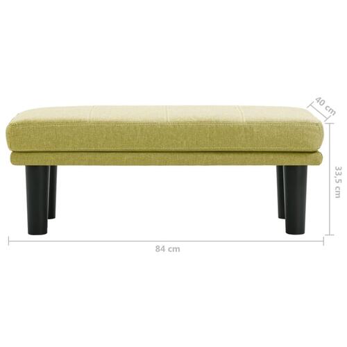 2-personers sofa stof grøn