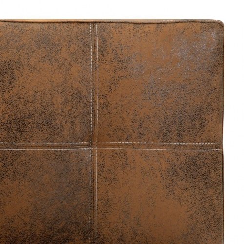 2-personers sofa imiteret ruskind brun