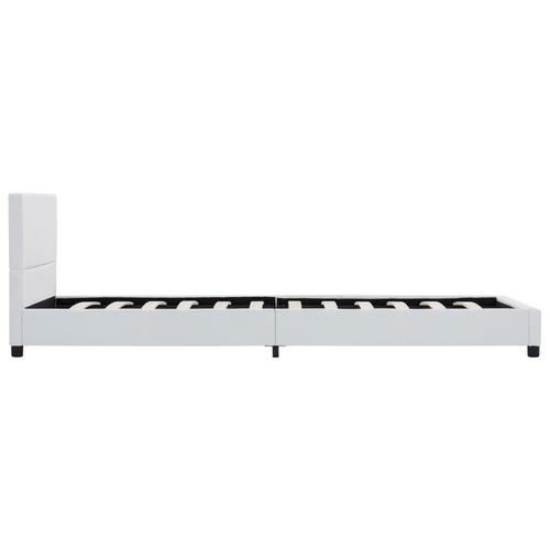 Sengestel 90 x 200 cm kunstlæder hvid